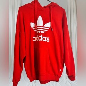 Adidas Bold Red Sweatshirt with Trefoil size medium